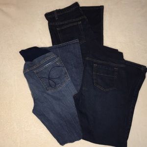 THREE Pair of Maternity Jeans sold as Bundle / Lot